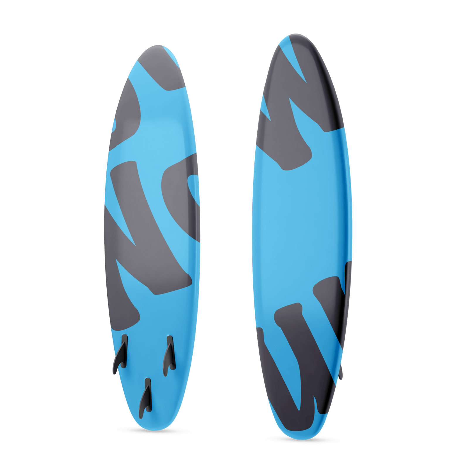 Blue beach surfboard